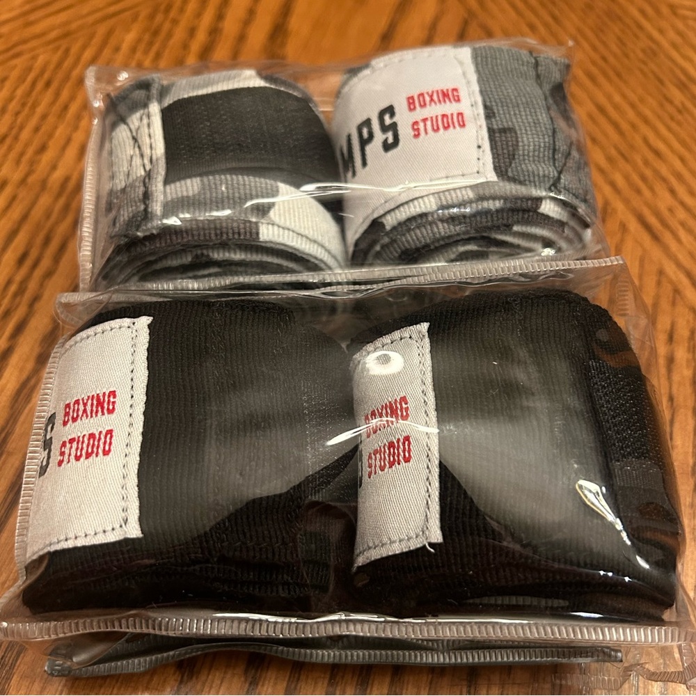 Champs Black and Gray Boxing Wraps